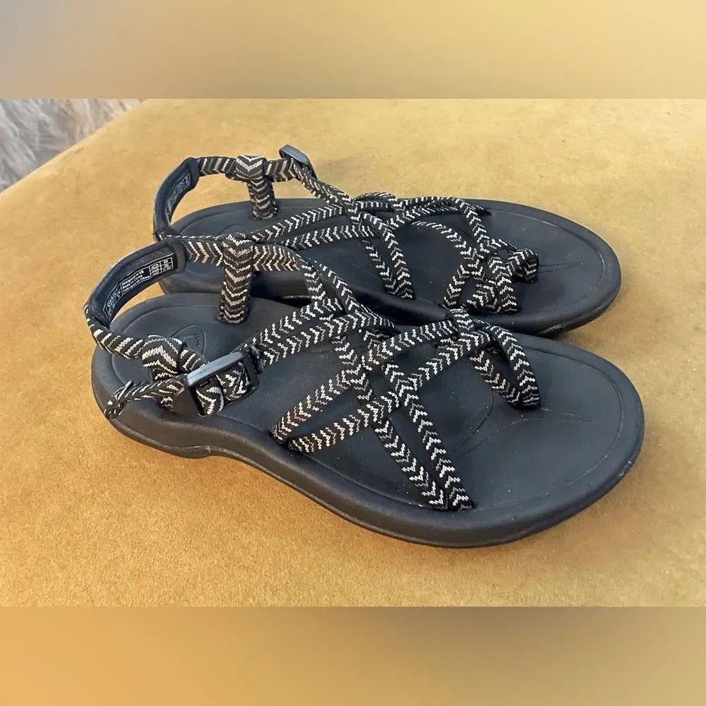 Viakix Siena Sport Sandals Black/Gray Size 9